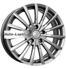 K&K 5,5x14/4x100 ET39 D67,1 Акцент (КС641) Дарк платинум